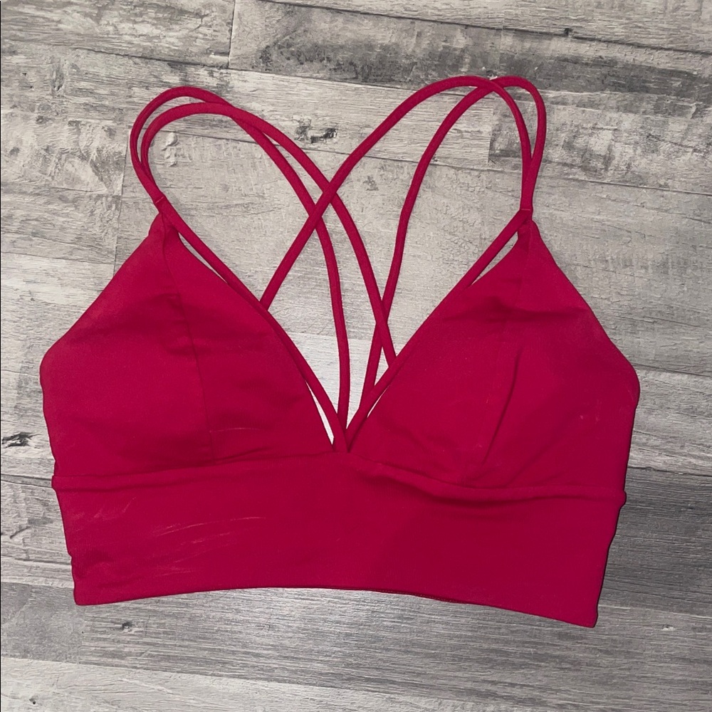 lululemon athletica Red Strappy Top